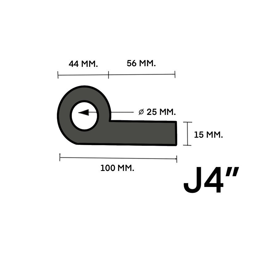 แถบยางกันน้ำแบบ เจ